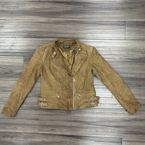 Ralph Lauren Women's 100% Suede Moto Jacket - Size 4